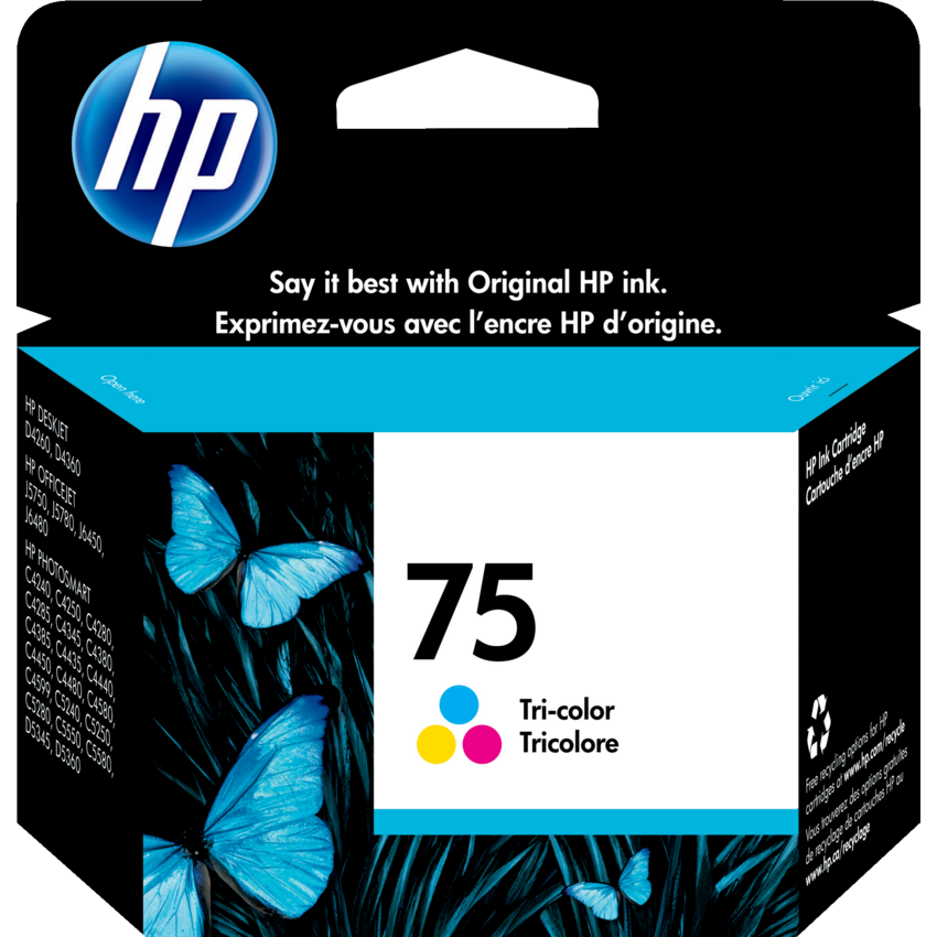 HP Inkjet Cartridge CB337WN #75 Tricolour
