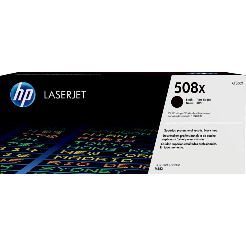 HP Laser Cartridge High Yield CF360X #508X Black