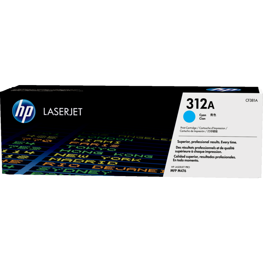 HP Laser Cartridge CF381A #312A Cyan