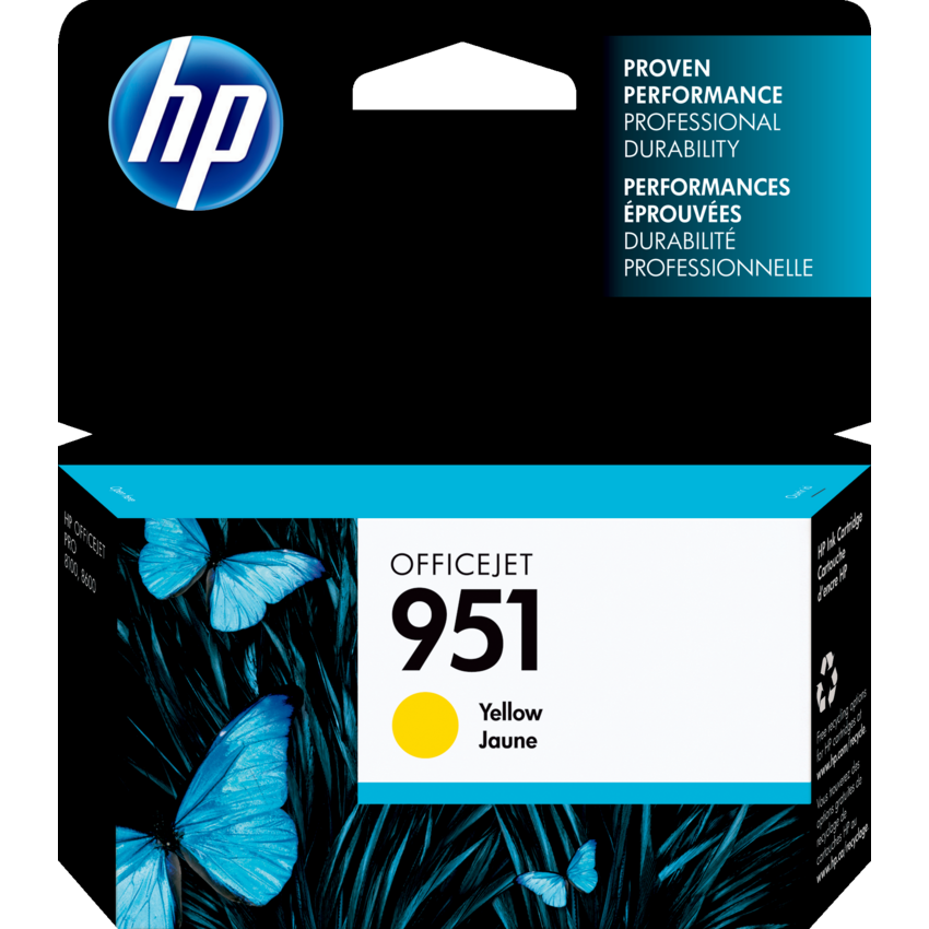 HP Inkjet Cartridge CN052AN#140 #951 Yellow