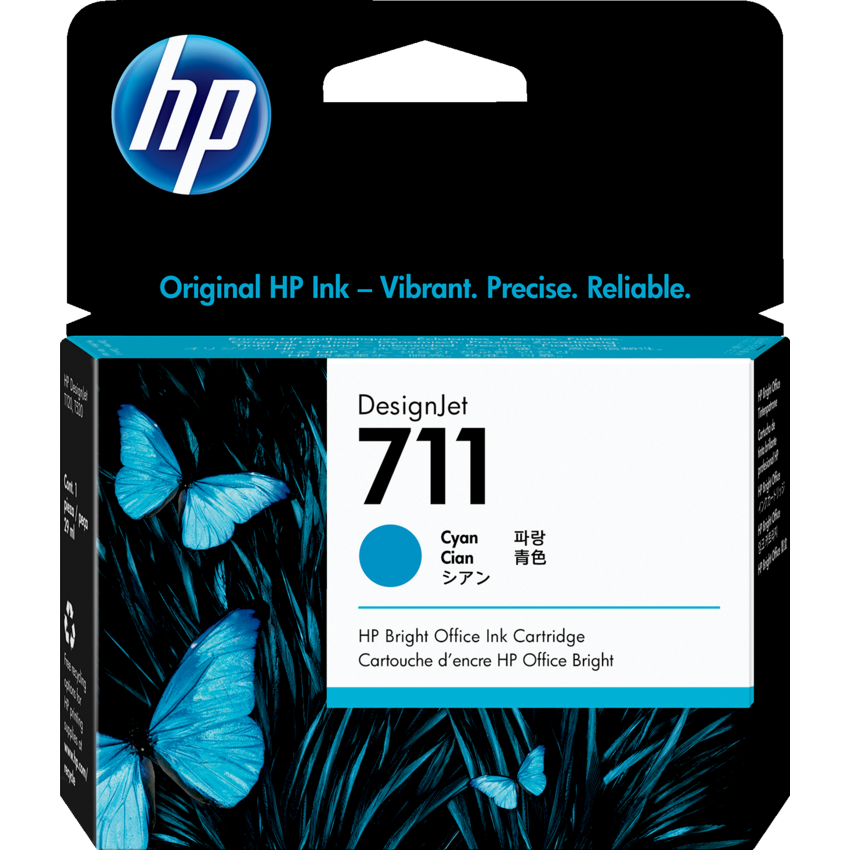 HP Inkjet Cartridge #711 Cyan