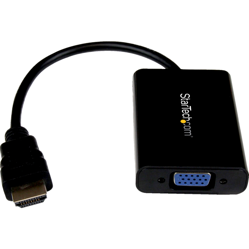 StarTech HDMI to VGA Adapter with Audio Black