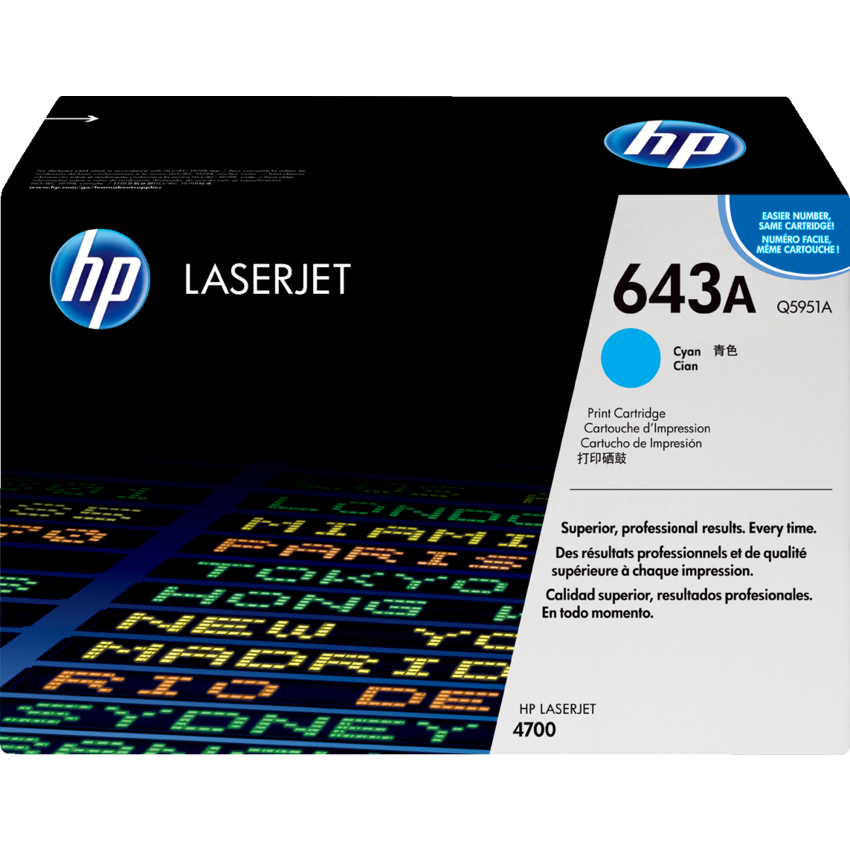 HP LaserJet Laser Cartridge #643A Cyan