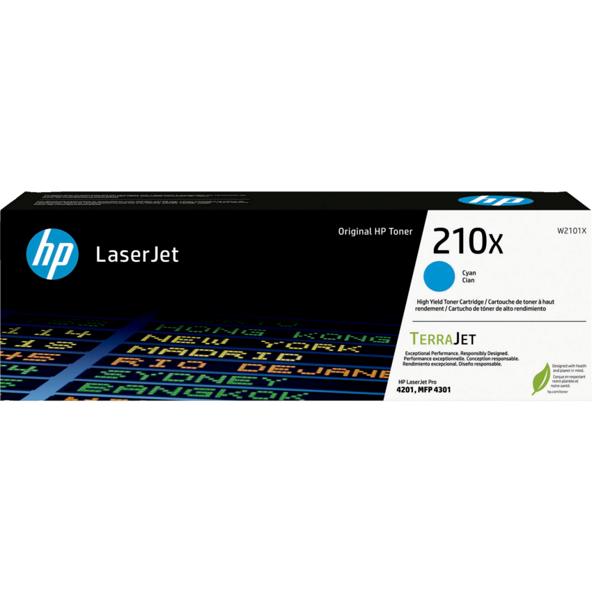 HP LaserJet Laser Cartridge #210X High Yield Cyan