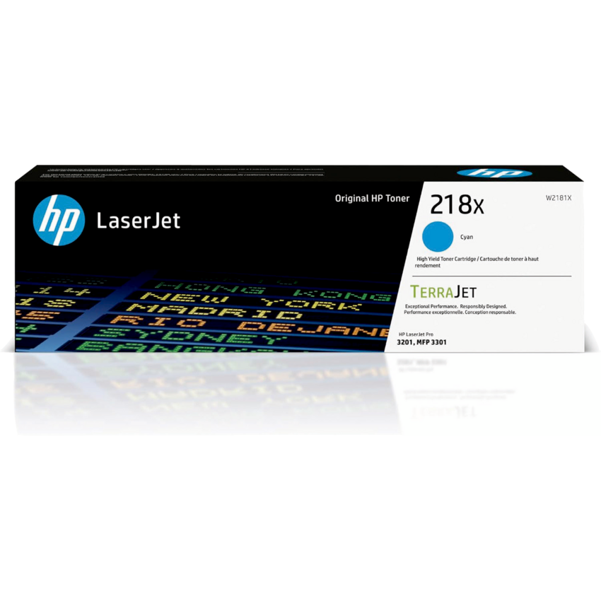 HP LaserJet Laser Cartridge High Yield #218X Cyan
