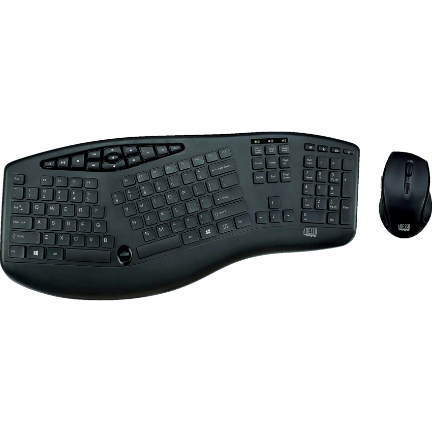 Adesso® Tru-Form™ Wireless Media Desktop Combo English