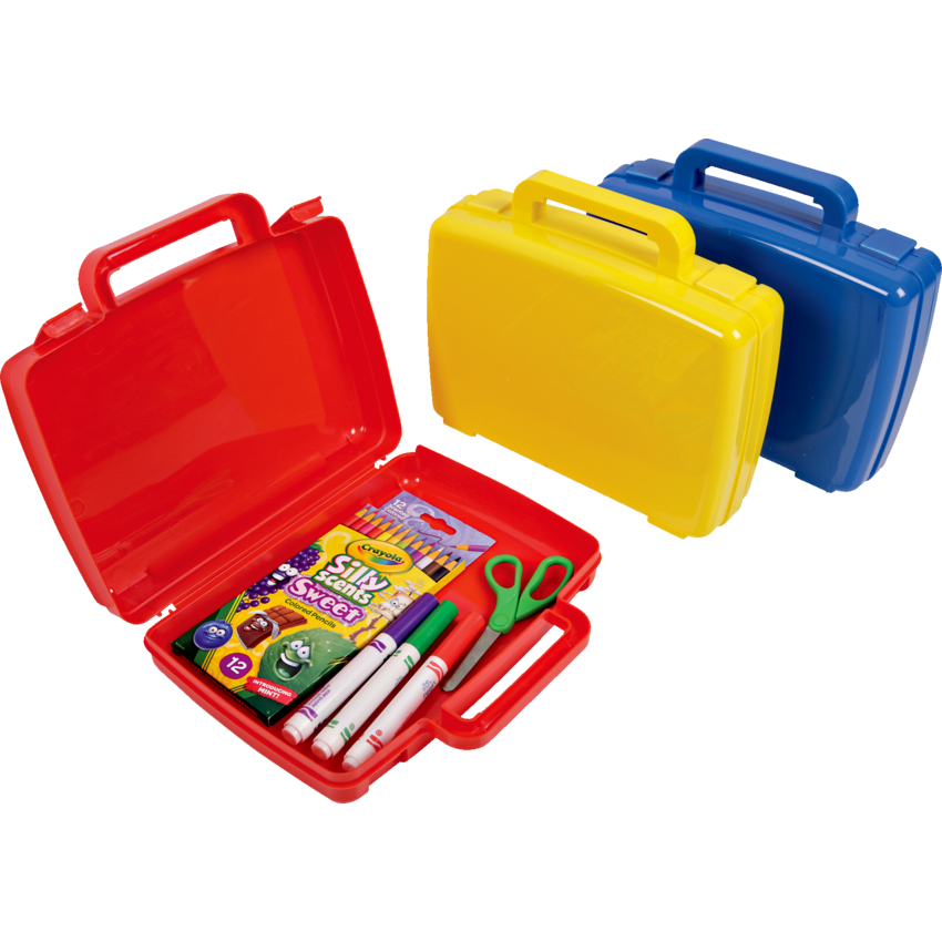 Deflecto® Antimicrobial Storage Case Red