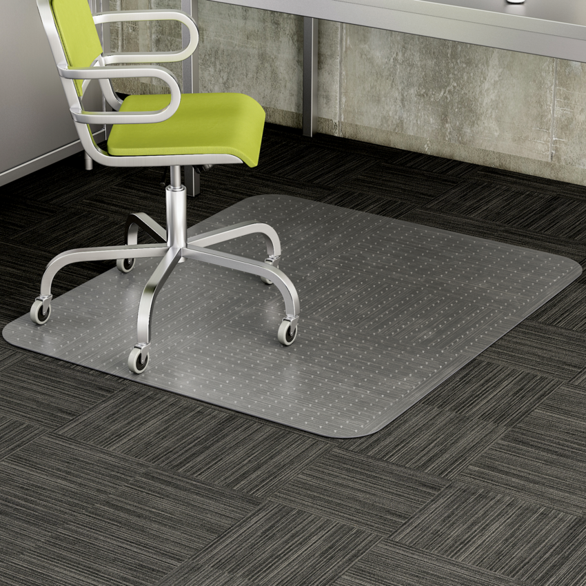 Deflecto® Earth Source® Chair Mat Low Pile - With Lip 46" x 60
