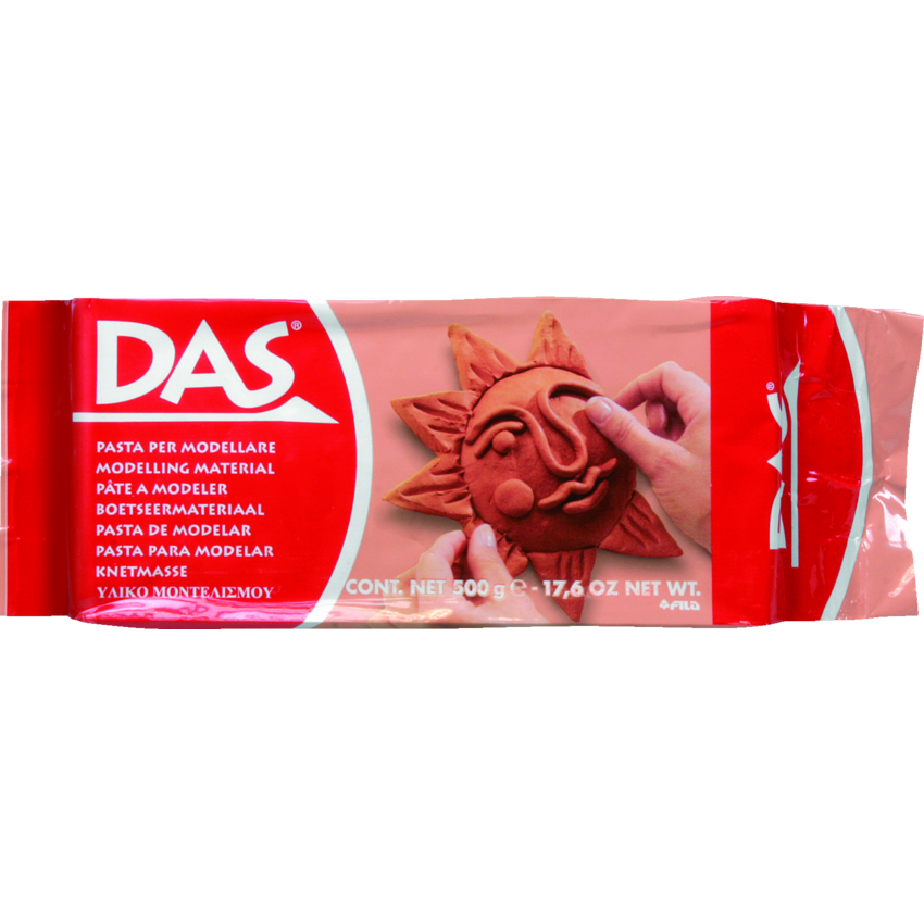 DAS® Air Hardening Modelling Clay 500 g Terra Cotta