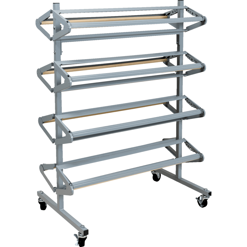Pacon® 8-Roll Paper Rack 38"W x 25"D x 52-1/2"H Grey