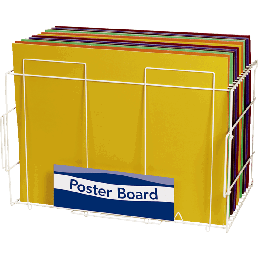 Pacon® Board Rack 12 slots 30"W x 20-5/8"D x 18-3/8"H White