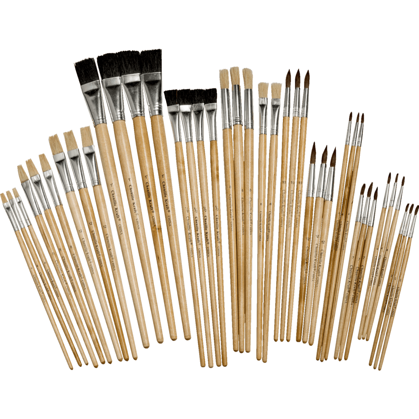 Creativity Street® Colossal Crafts Brushes Assorted Sizes 40/pkg