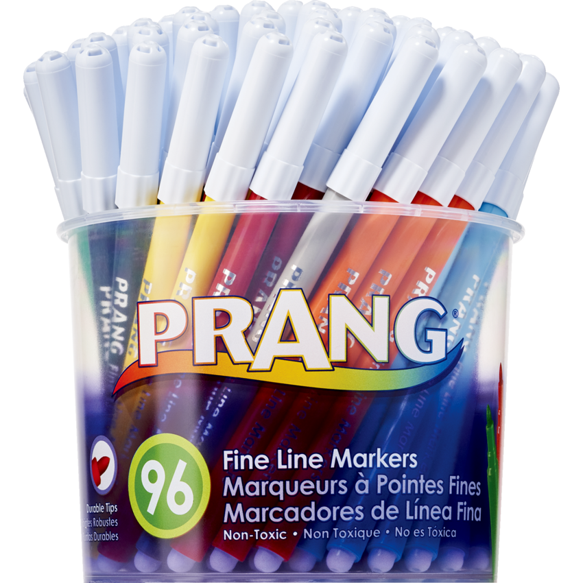 Prang® Fine Line Markers Classic Colours 96/tub