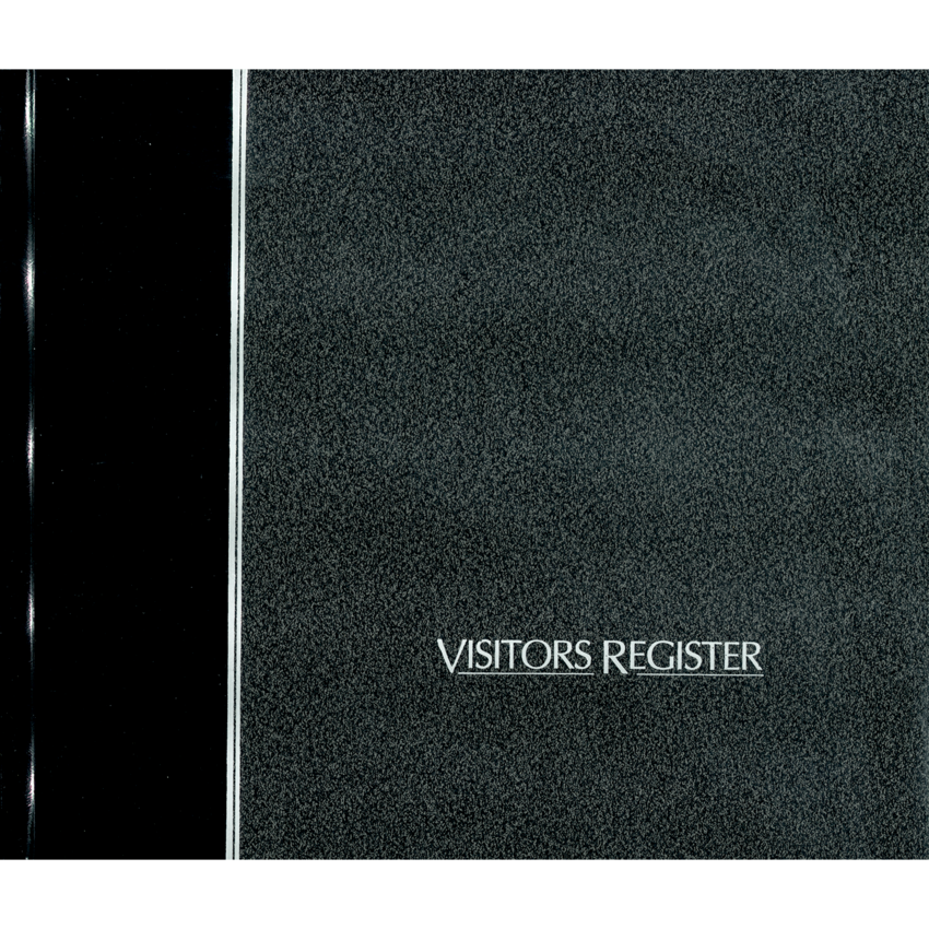 Blueline® National® Visitors' Register Book 8-1/2" x 9-7/8" Black