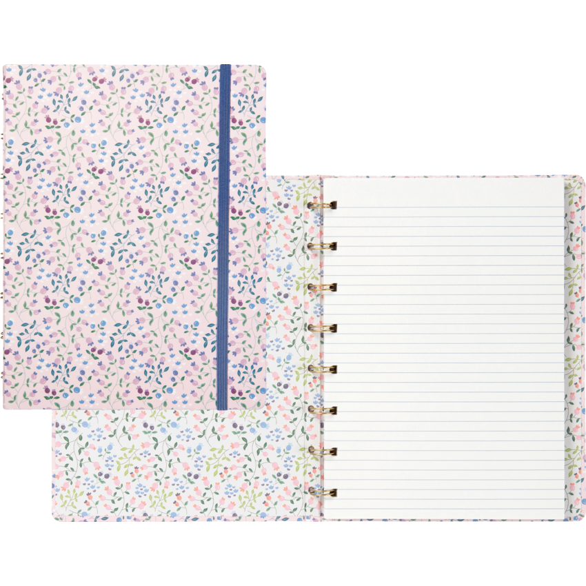 Filofax® Refillable Notebook Meadow 8-1/4" x 5-3/4" Pink