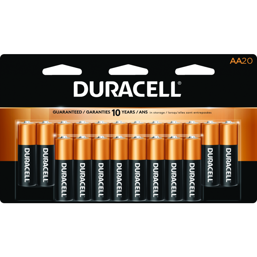 Duracell® CopperTop® Batteries "AA" 20/pkg