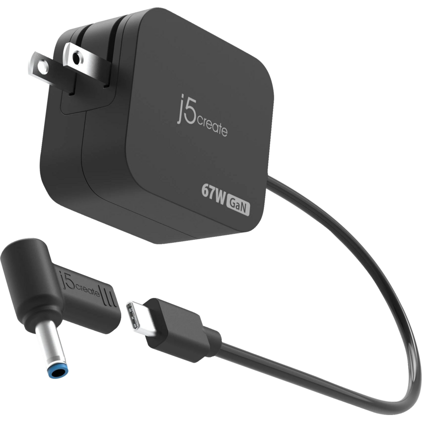 j5create® USB-C® Mini Charger with DC Converter Black