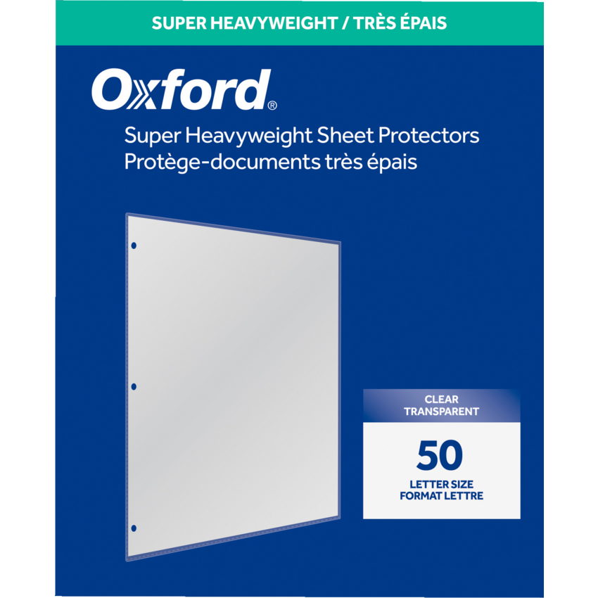 Oxford® Page Protectors 4 mil Letter 50/box