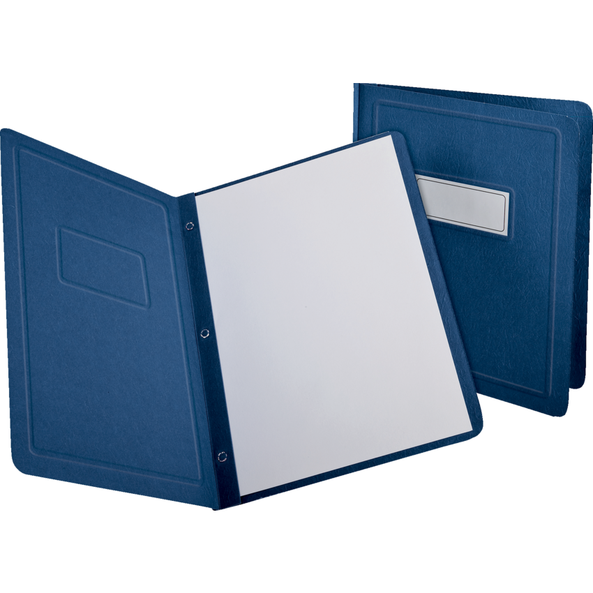 Oxford® Panel & Border Report Covers Letter Blue 25/box