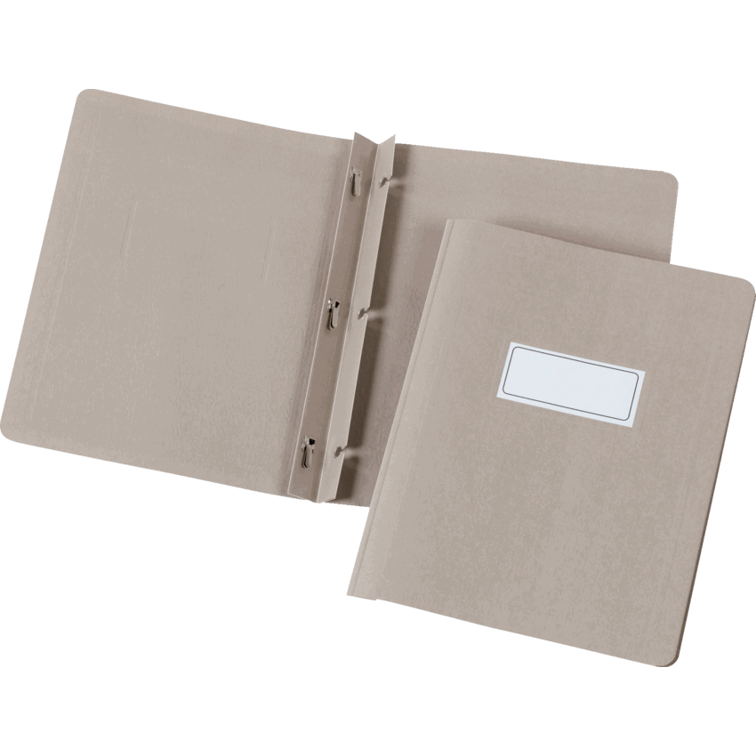 Oxford® Panel & Border Report Covers Letter Grey 6/pkg