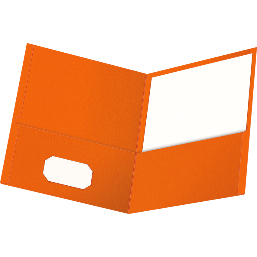Oxford® Twin Pocket Portfolio Orange 6/pkg