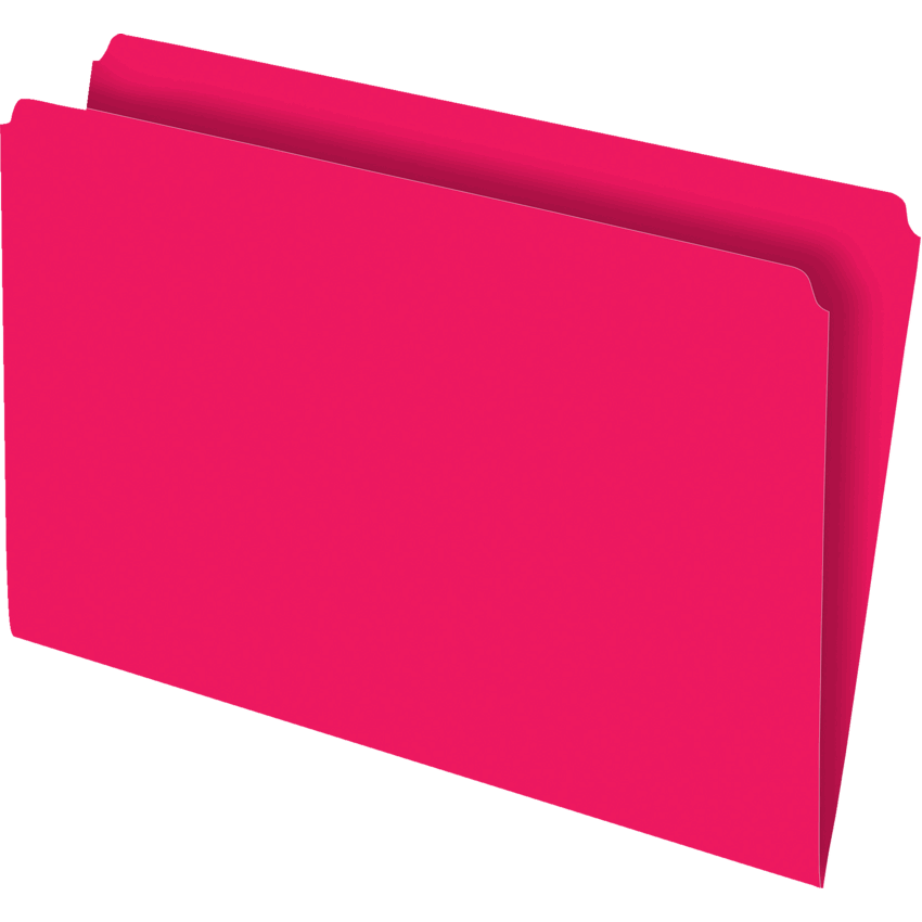 Pendaflex® Straight Cut Vertical Coloured File Folders Legal Red 100/box