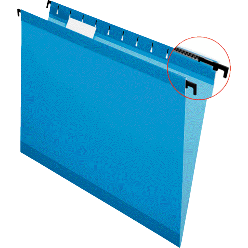 Pendaflex® SureHook® Hanging Folders Letter Blue 20/box
