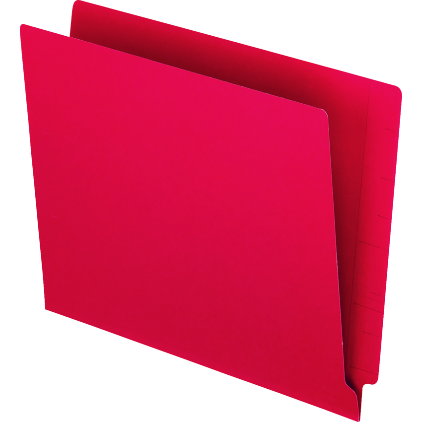 Pendaflex® Coloured End Tab File Folders Letter Red 100/box