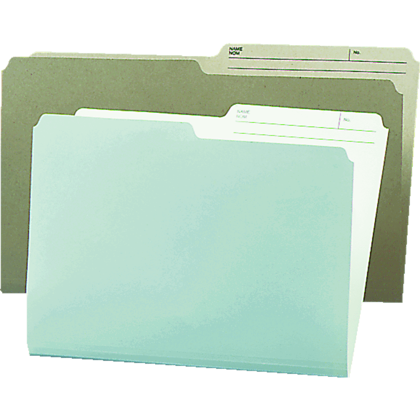 Oxford® Single Top File Folders Letter Ivory 100/box
