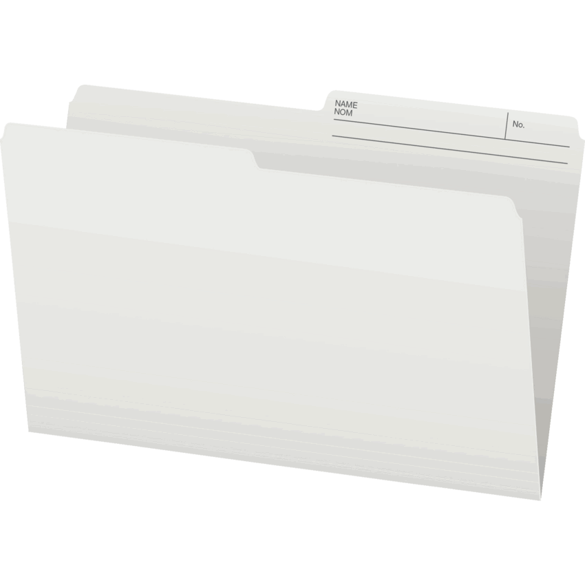 Oxford® Single Top File Folders Legal Ivory 100/box