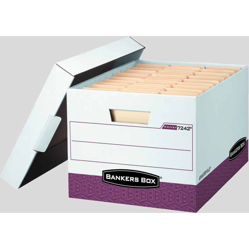 Bankers Box® R-Kive® Storage Boxes Red 12 boxes/ctn