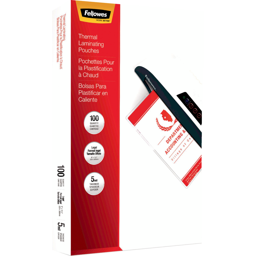Fellowes® Laminating Pouches 5 mil Legal 50/pkg