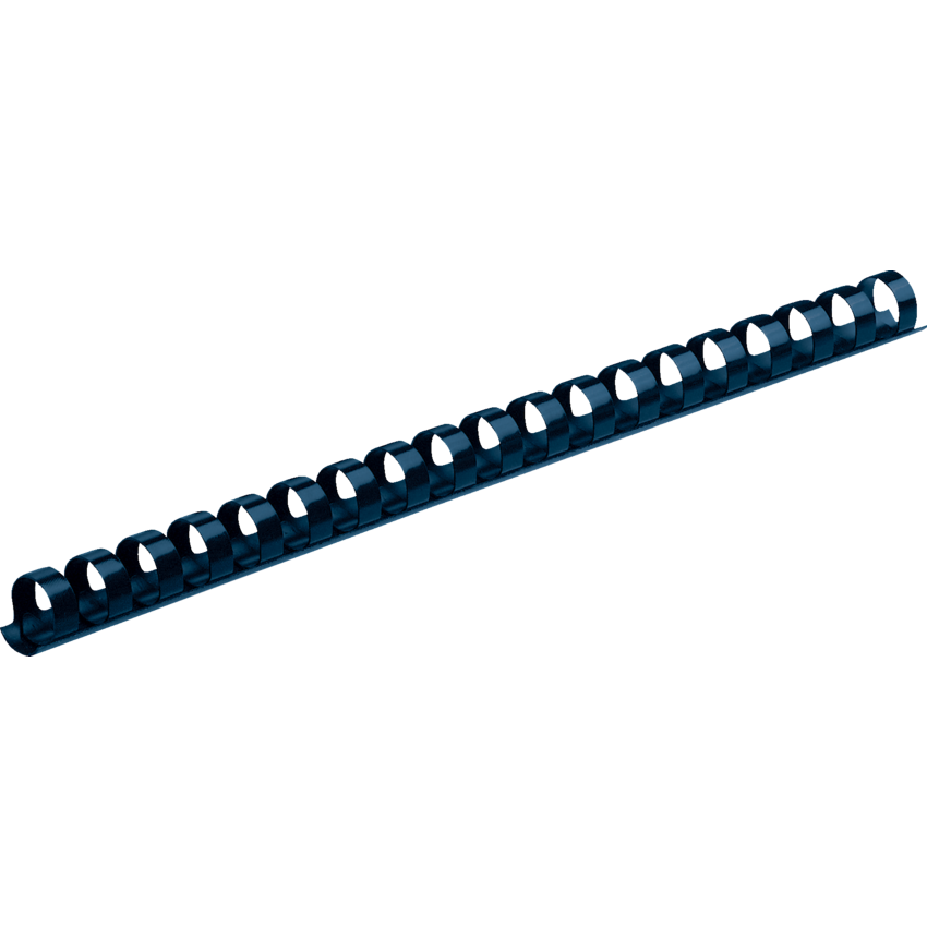 Fellowes® 19-Ring Plastic Binding 1/4" Navy Blue 100/box