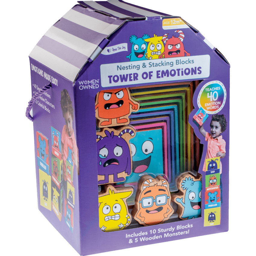 Open The Joy® Tower of Emotions Nesting & Stacking Blocks