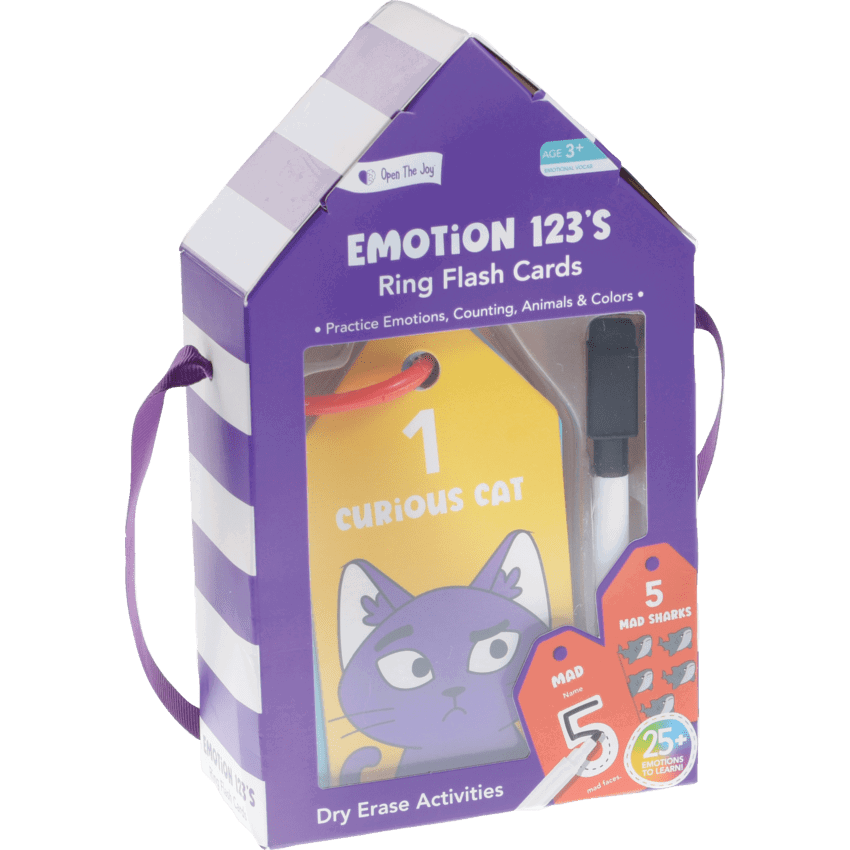 Open The Joy® Emotions 123's Flash Cards English