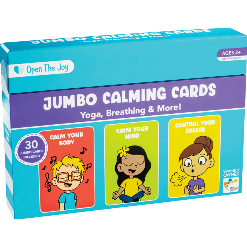 Open The Joy® Jumbo Calming Tools Cards English 30/pkg
