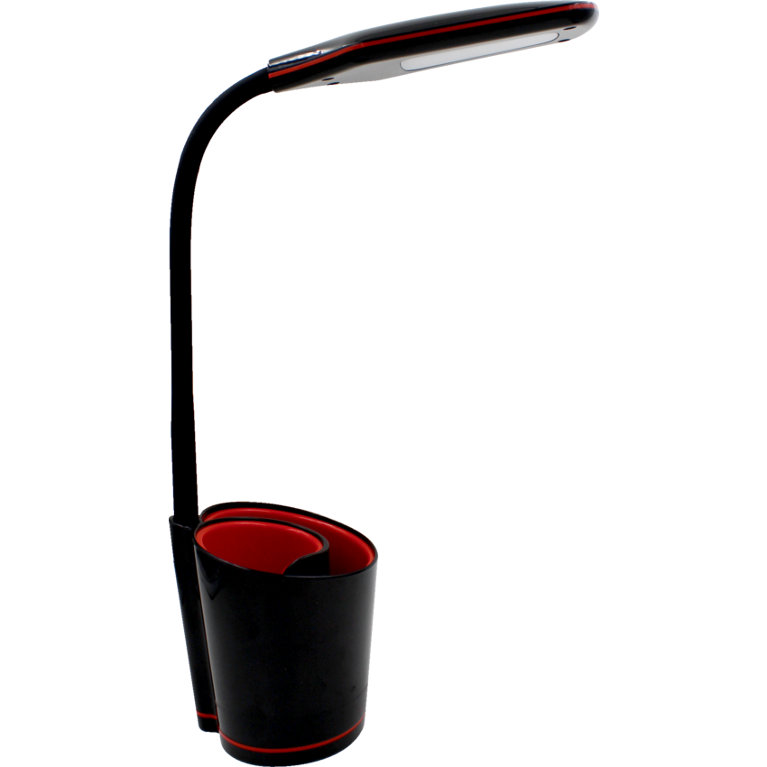 DAC® LED Desk Lamp Organizer Black