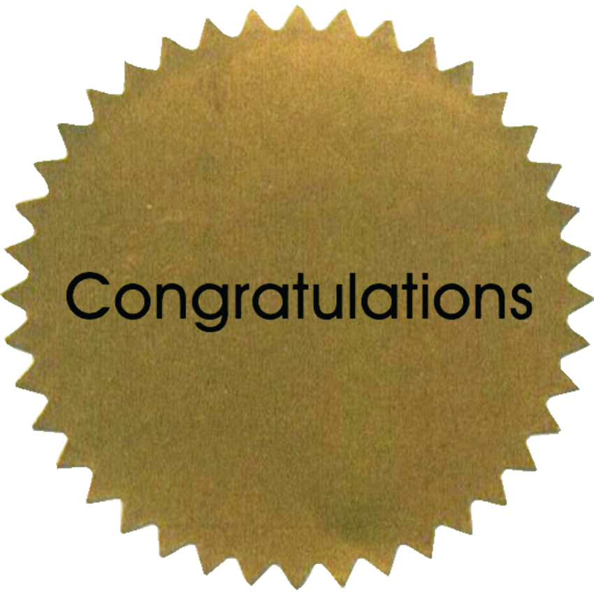 St. James® Seals Gold 200/pkg