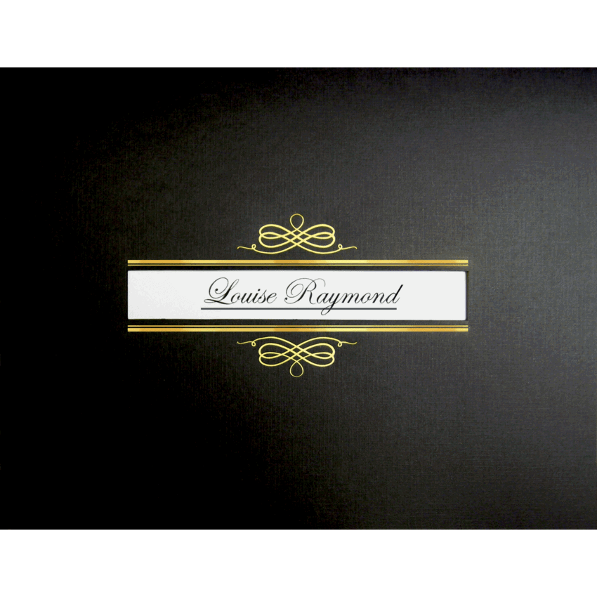 St. James® Overtures Certificate Holder with Window Letter Black 5/pkg