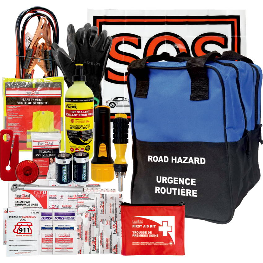 First Aid Central® All Weather Road Safety Kit
