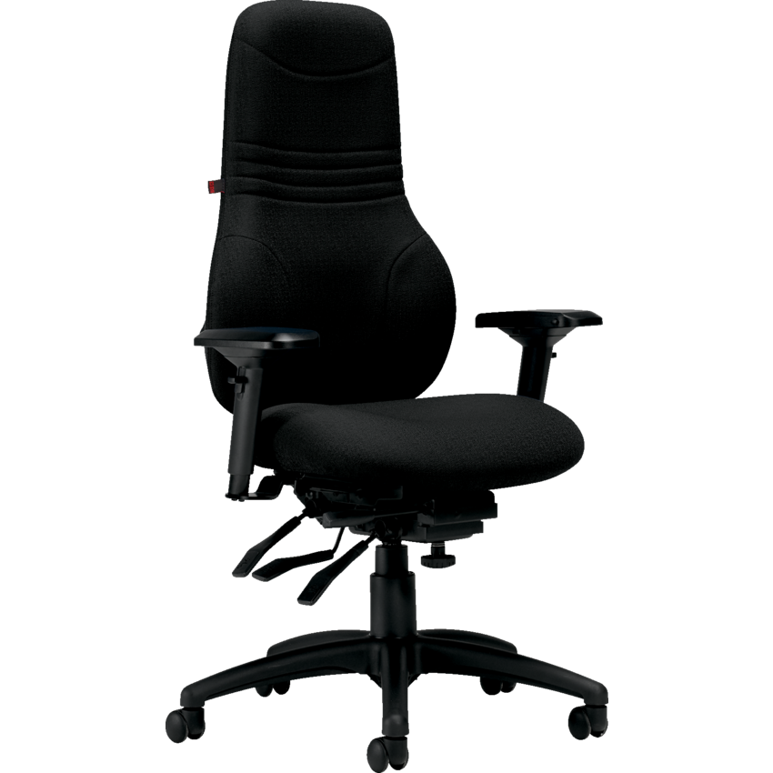 Basics® Ergo Boss™ Multi-Tilter Chair Executive Back Standard Seat Fusion Fabric Carbon