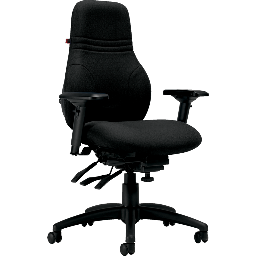 Basics® Ergo Boss™ Multi-Tilter Chair High Back Standard Seat Fusion Fabric Carbon