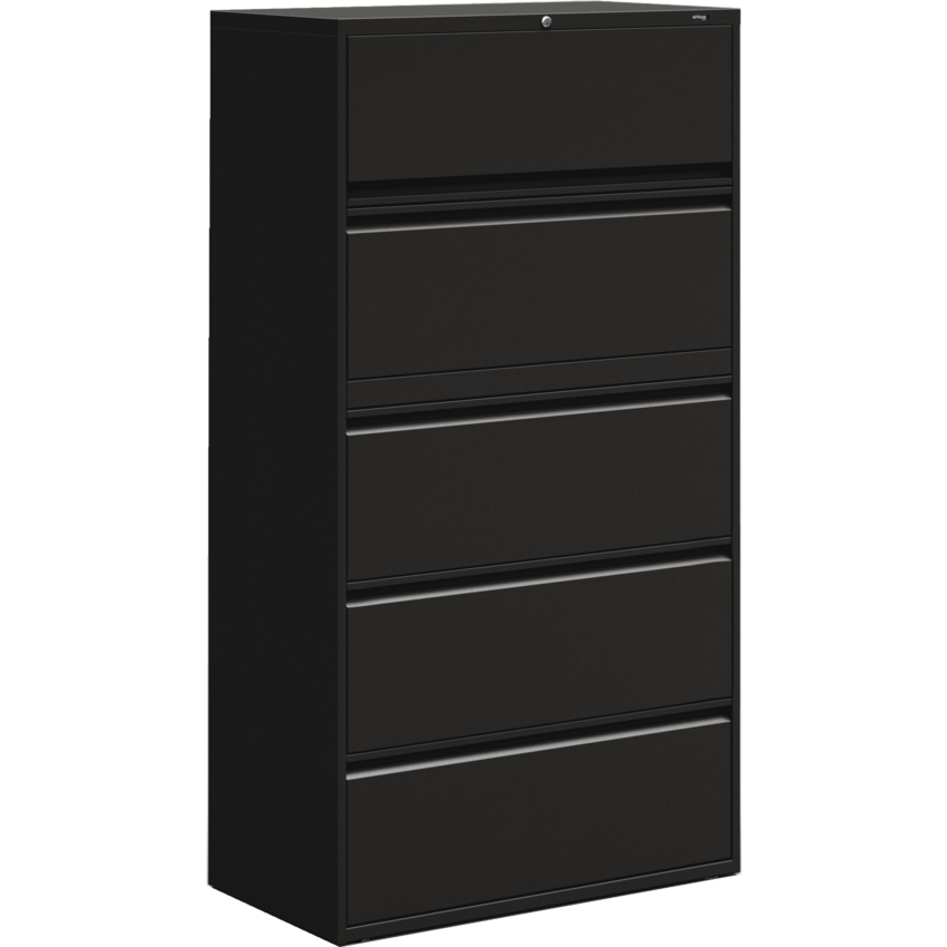 Offices to Go® Lateral File Cabinet 5-Drawer Black