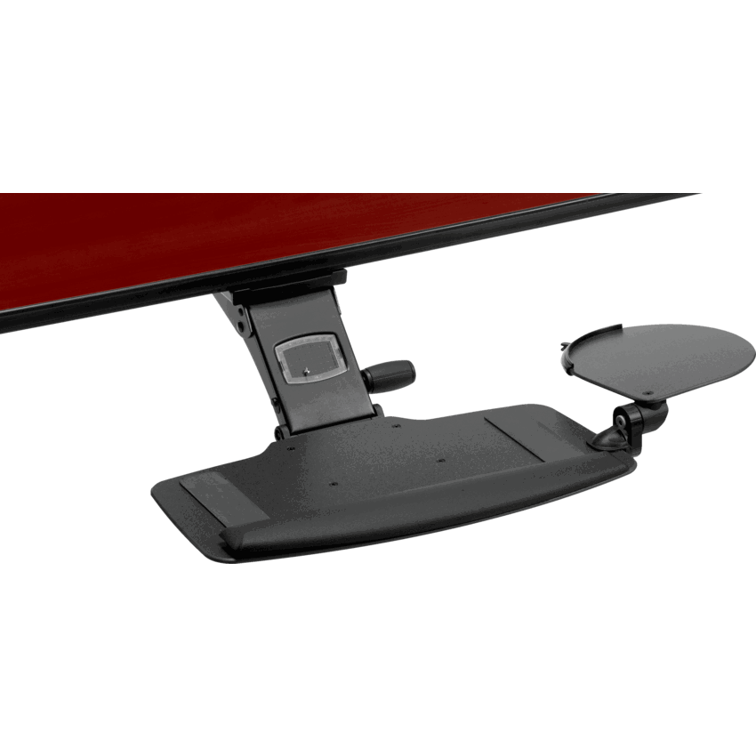 Global® Productivity Solutions™ Slim Fit Keyboard Support Mechanism with Height Adjustable Tray
