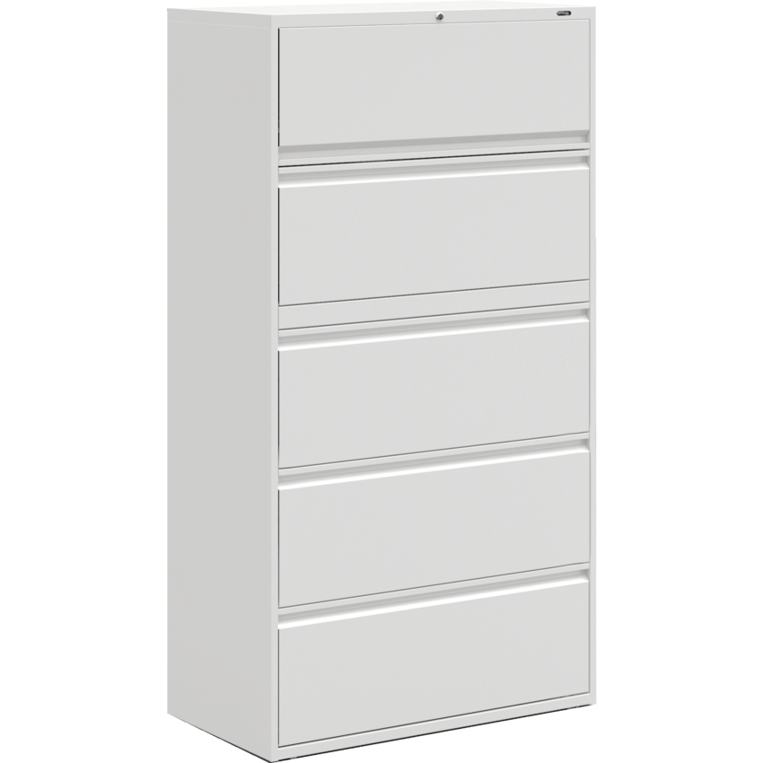 Offices to Go Lateral File Cabinet 5-Drawer Designer White