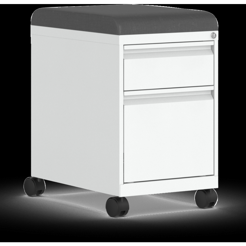 Offices to Go® Mobile File Pedestals 23" Designer White