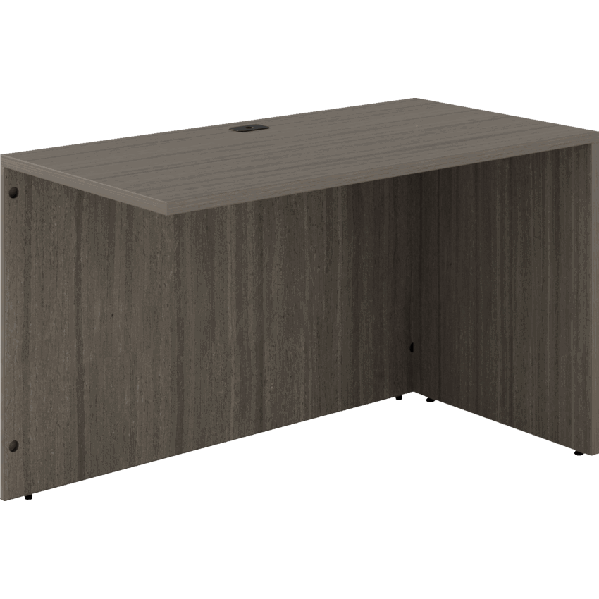 Offices to Go® Newland™ Return Shell 48"W x 24"D x 29-3/5"H Absolute Acajou