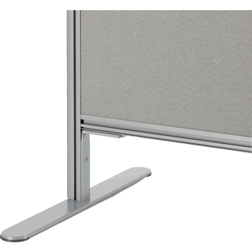 Offices to Go® Panel Single Flat Foot Tungsten