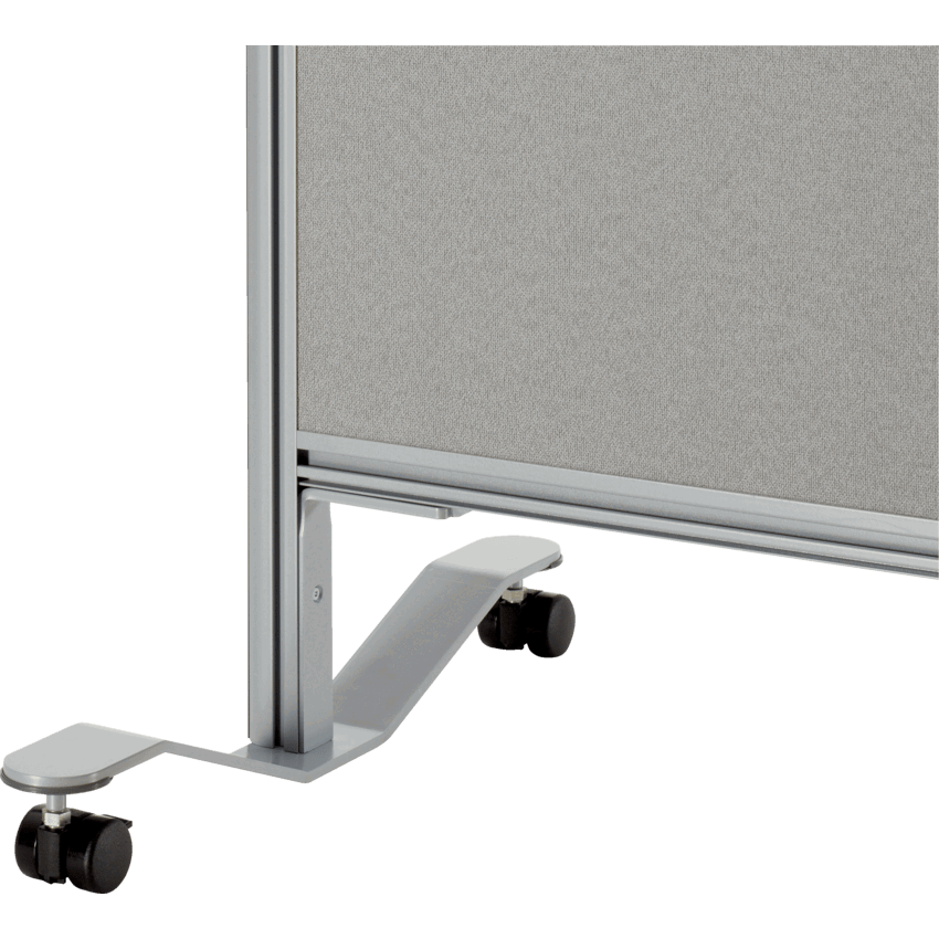 Offices to Go® Panel Single Mobile Foot Tungsten