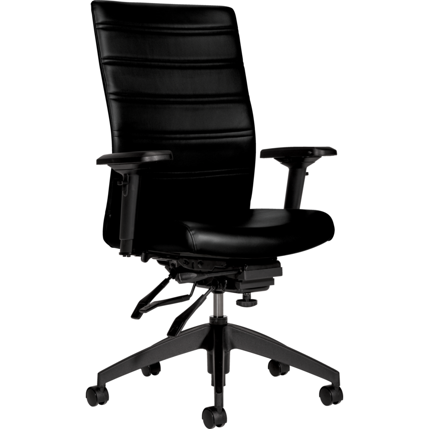 Basics® Elora™  Multi-Tilter High Back Chair Luxhide Black